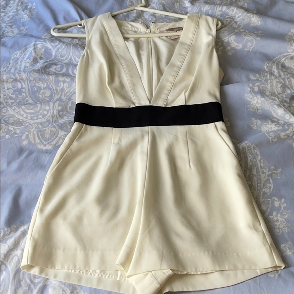 White romper dress